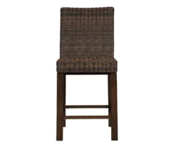 44.6" Paradise Trail All-Weather Wicker Patio Bar Stools, 2-Pack -Chic Furniture Store 810599432 3