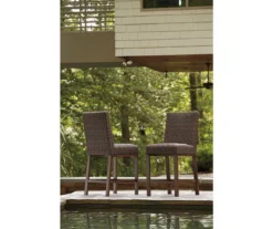 44.6" Paradise Trail All-Weather Wicker Patio Bar Stools, 2-Pack -Chic Furniture Store 810599432 6