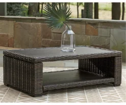 Grasson Lane All-Weather Wicker Patio Coffee Table -Chic Furniture Store 810599433 1