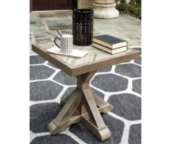 Beachcroft Wood Look Patio End Table -Chic Furniture Store 810599438 1