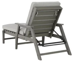 Visola Wood Look Cushioned Patio Chaise Lounge -Chic Furniture Store 810599443 4