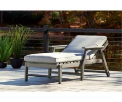 Visola Wood Look Cushioned Patio Chaise Lounge -Chic Furniture Store 810599443 7