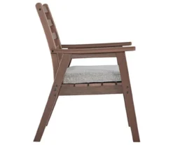 Emmeline Wood Look Cushioned Patio Armchairs, 2-Pack -Chic Furniture Store 810599446 4