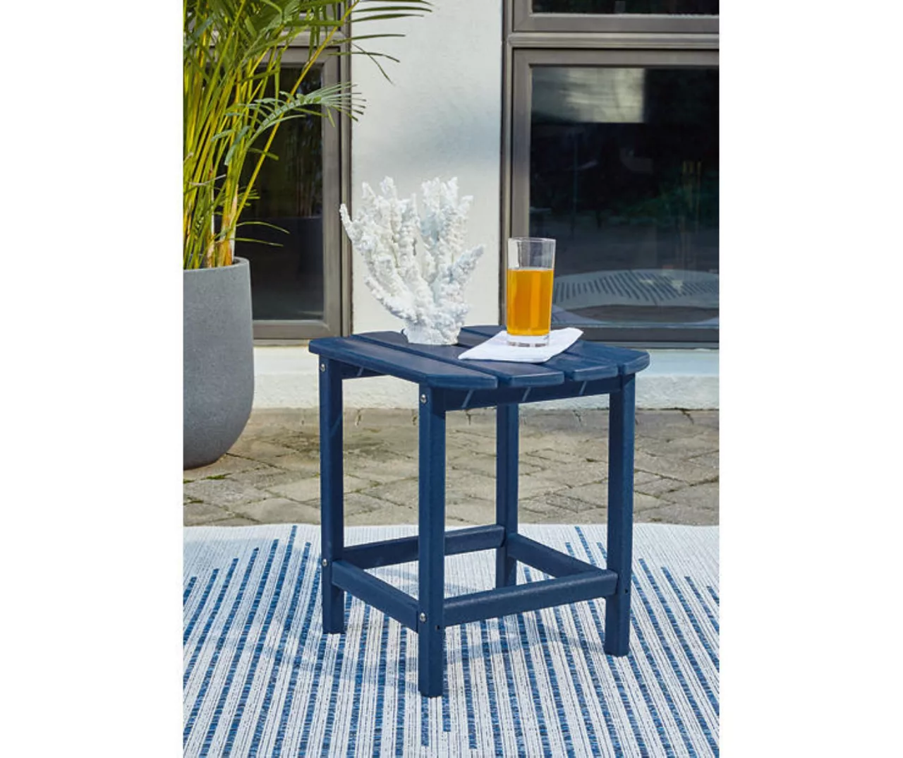 Sundown Treasure Blue Slat End Table 6 Sundown Treasure Blue Slat End Table - Image 4