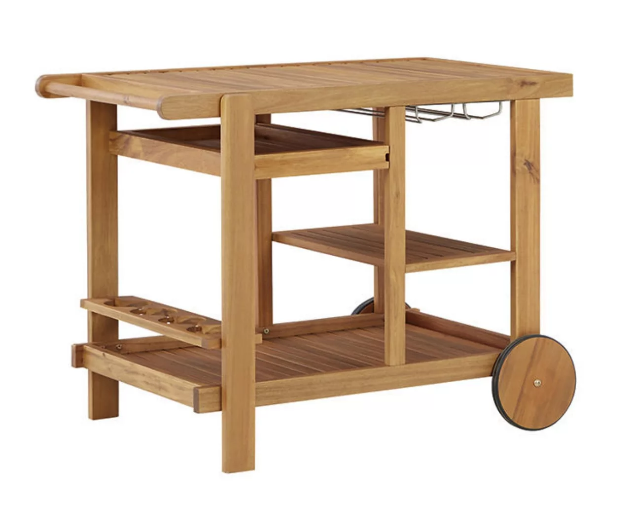 Kailani Honey Rolling Patio Serving Cart 3 Kailani Honey Rolling Patio Serving Cart
