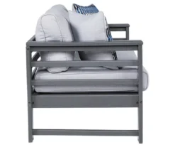 Amora Wood Look Cushioned Patio Loveseat -Chic Furniture Store 810599485 4