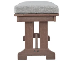 Emmeline Wood Look Cushioned Patio Bench 8 Emmeline Wood Look Cushioned Patio Bench -Chic Furniture Store 810599486 4