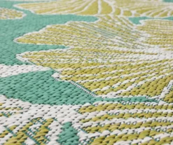 Mohawk Treasured Garden Lime Green & Turquoise Botanical Outdoor Area Rug -Chic Furniture Store 810600346 A8 3