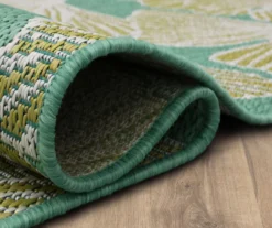 Mohawk Treasured Garden Lime Green & Turquoise Botanical Outdoor Area Rug -Chic Furniture Store 810600346 A8 5