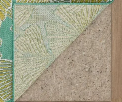Mohawk Treasured Garden Lime Green & Turquoise Botanical Outdoor Area Rug -Chic Furniture Store 810600347 A8 2
