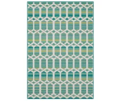 Mohawk Home Cabana Geo Teal Area Rug -Chic Furniture Store 810601052 A0 1