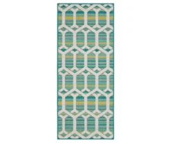 Mohawk Home Cabana Geo Teal Area Rug -Chic Furniture Store 810601053 A0 1