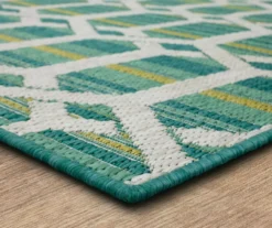 Mohawk Home Cabana Geo Teal Area Rug -Chic Furniture Store 810601054 A8 1