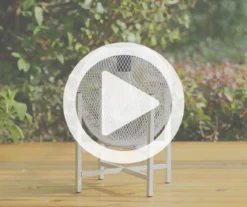 11.5" White Mesh Metal LED Solar Lantern 18 11.5" White Mesh Metal LED Solar Lantern -Chic Furniture Store 810607502 V0