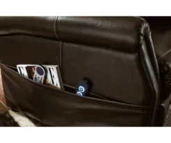 Markridge Chocolate Faux Leather Power Lift Recliner -Chic Furniture Store 810609737 10