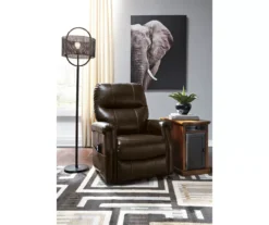 Markridge Chocolate Faux Leather Power Lift Recliner -Chic Furniture Store 810609737 6