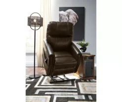 Markridge Chocolate Faux Leather Power Lift Recliner -Chic Furniture Store 810609737 8