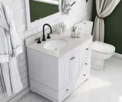 DHP Atwater Living Jazmyn Bathroom Vanity With White Sink -Chic Furniture Store 810610488 B0 1
