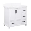 DHP Atwater Living Mills White Bathroom Vanity With Sink -Chic Furniture Store 810610511 A0