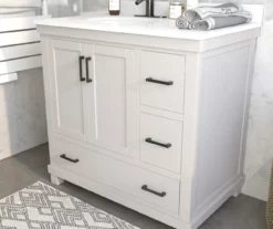 DHP Atwater Living Mills White Bathroom Vanity With Sink -Chic Furniture Store 810610511 B0 1