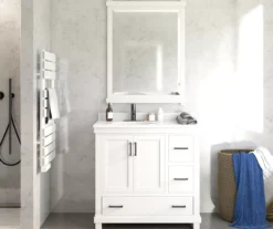 DHP Atwater Living Mills White Bathroom Vanity With Sink -Chic Furniture Store 810610511 B0 5