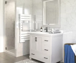 DHP Atwater Living Mills Gray Bathroom Vanity With White Sink -Chic Furniture Store 810610512 B0 3