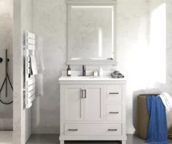 DHP Atwater Living Mills Gray Bathroom Vanity With White Sink -Chic Furniture Store 810610512 B0 5