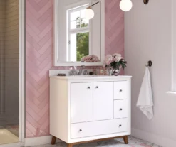 DHP Atwater Living Delias Bathroom Vanity With White Sink 36 DHP Atwater Living Delias Bathroom Vanity With White Sink -Chic Furniture Store 810610514 B0 5