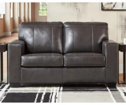 Morelos Gray Leather Loveseat -Chic Furniture Store 810610794 A0 4