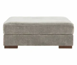 Bayless Smoke Oversize Accent Ottoman -Chic Furniture Store 810612199 2