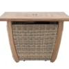 37" Ambercove Belson All-Weather Wicker & Wood Look Gas Fire Pit Table -Chic Furniture Store 810612213 A0 1