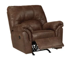 Bladen Coffee Faux Leather Rocker Recliner -Chic Furniture Store 810612226 1