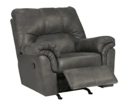 Bladen Slate Faux Leather Rocker Recliner -Chic Furniture Store 810612227 1