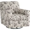 Abney Floral Swivel Accent Chair 1 Abney Floral Swivel Accent Chair -Chic Furniture Store 810612251 1