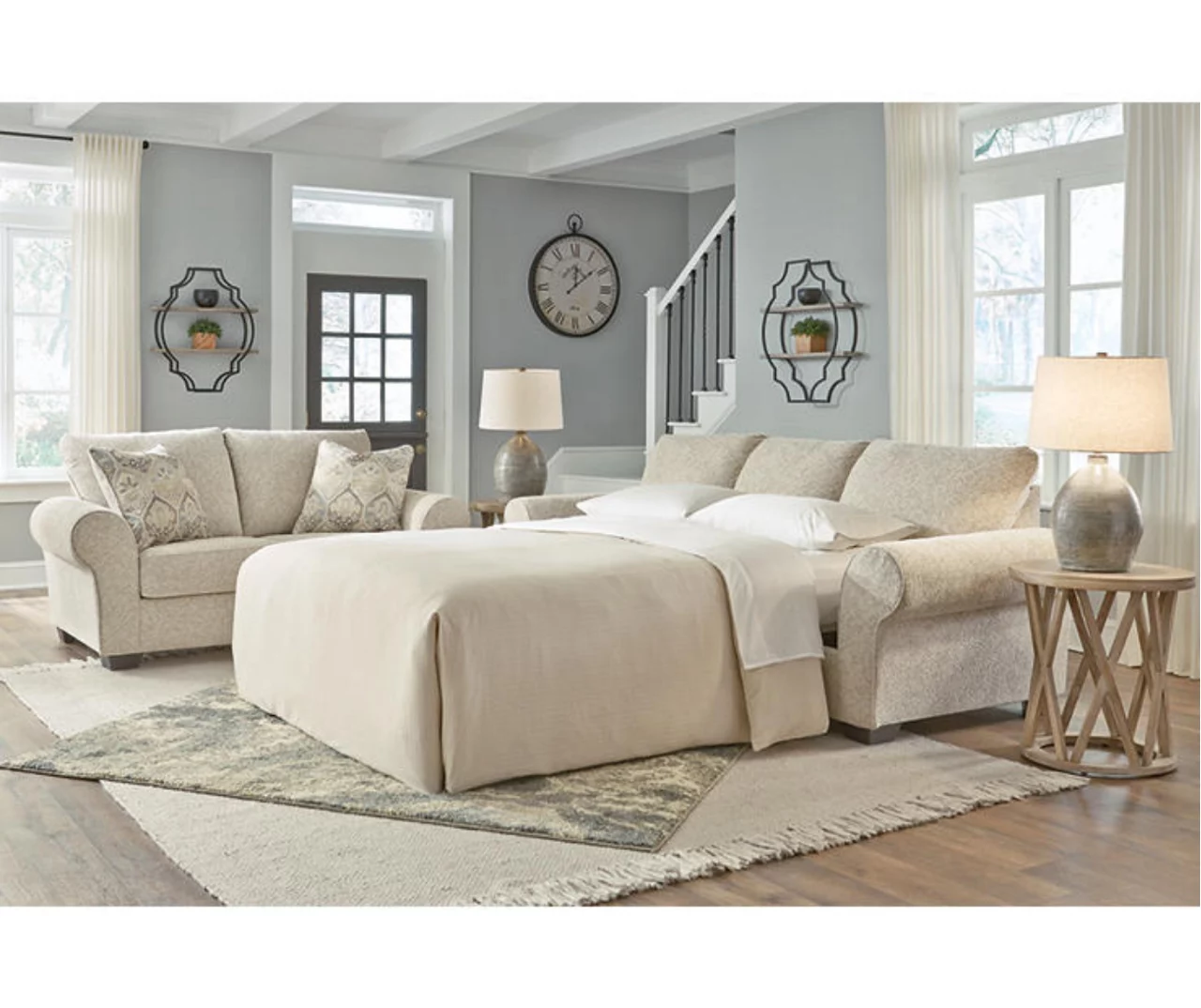 Haisley Ivory Queen Sleeper Sofa 6 Haisley Ivory Queen Sleeper Sofa - Image 4