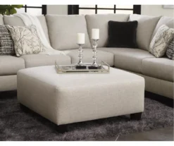 Hallenberg Beige Oversize Accent Ottoman -Chic Furniture Store 810612308 2