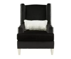 Harriotte Black Accent Chair
