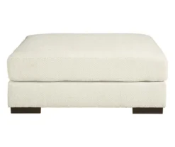 Zada White Oversize Accent Ottoman -Chic Furniture Store 810612391 2