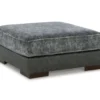 Larkstone Charcoal Oversize Accent Ottoman -Chic Furniture Store 810612394 1
