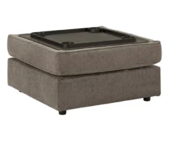 O'Phannon Gray Storage Ottoman -Chic Furniture Store 810612452 4