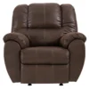McGann Walnut Faux Leather Rocker Recliner -Chic Furniture Store 810612512 2