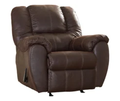 McGann Walnut Faux Leather Rocker Recliner -Chic Furniture Store 810612512 5