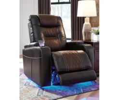 Composer Brown Faux Leather Power Recliner 14 Composer Brown Faux Leather Power Recliner -Chic Furniture Store 810612553 11