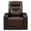 Composer Brown Faux Leather Power Recliner -Chic Furniture Store 810612553 5
