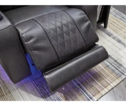 Composer Black Faux Leather Power Recliner 18 Composer Black Faux Leather Power Recliner -Chic Furniture Store 810612554 5