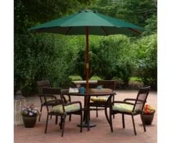 Northlight 8.5' Green Market Wood Patio Umbrella -Chic Furniture Store 810612670 A0 2