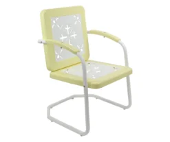 Northlight Retro Tulip Square Metal Patio Armchair -Chic Furniture Store 810612967 A0 1