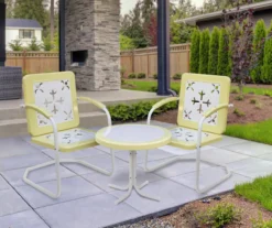 Northlight Retro Tulip Square Metal Patio Armchair -Chic Furniture Store 810612967 A0 2