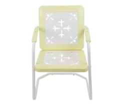 Northlight Retro Tulip Square Metal Patio Armchair -Chic Furniture Store 810612967 A0 3