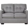 Battstone Graphite Faux Leather Loveseat -Chic Furniture Store 810613203 A0 1